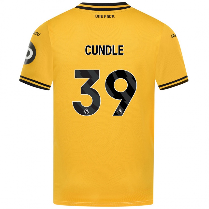 Kinderen Luke Cundle #39 Geel Thuisshirt Thuistenue 2024/25 T-Shirt