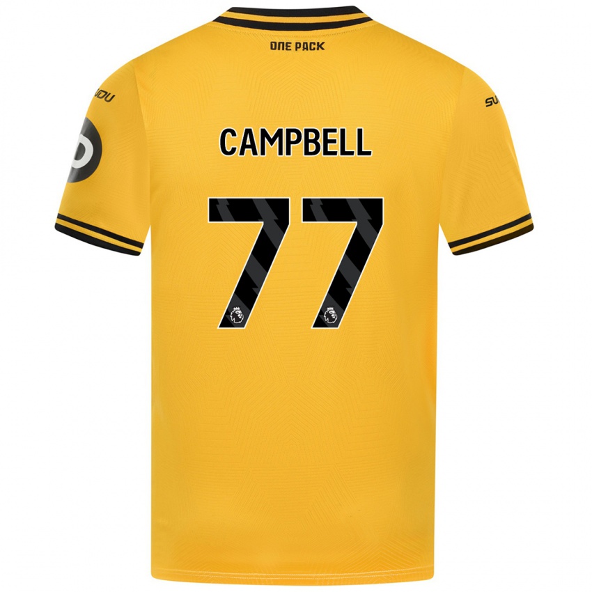 Kinderen Chem Campbell #77 Geel Thuisshirt Thuistenue 2024/25 T-Shirt