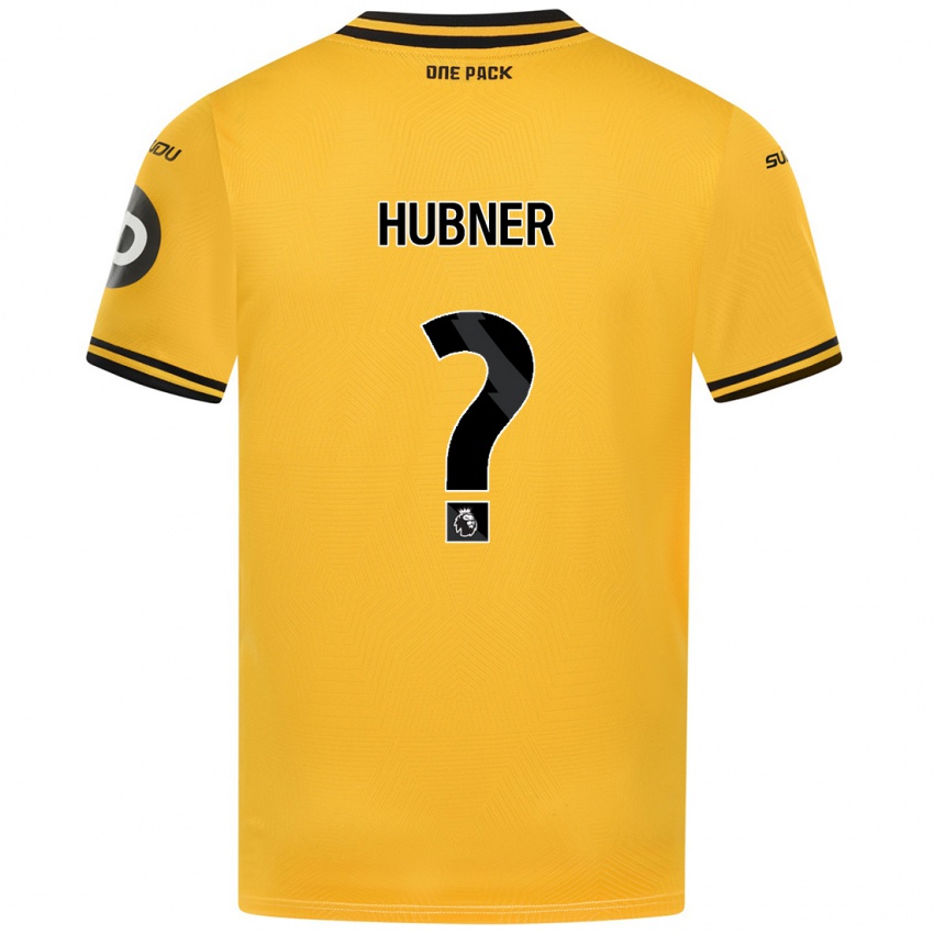 Kinderen Justin Hubner #0 Geel Thuisshirt Thuistenue 2024/25 T-Shirt