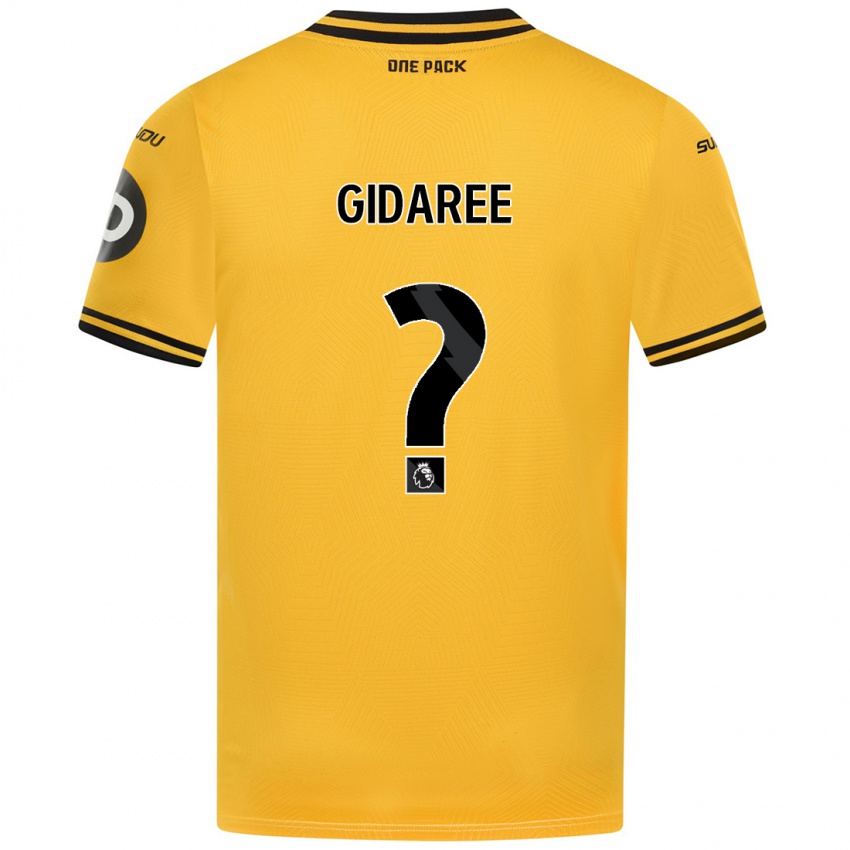 Kinderen Josh Gidaree #0 Geel Thuisshirt Thuistenue 2024/25 T-Shirt