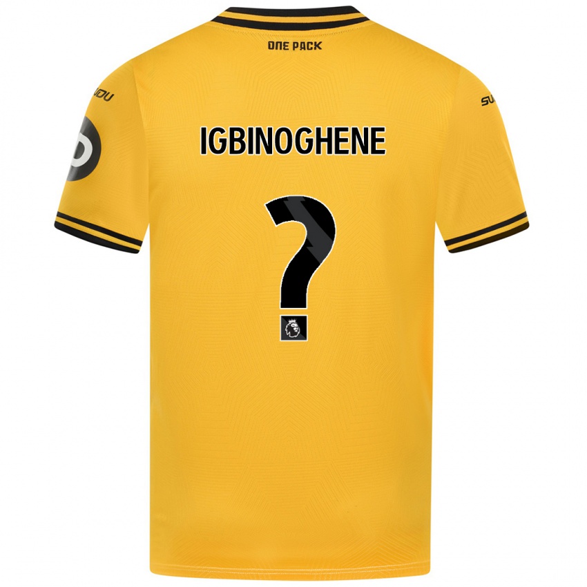 Kinderen Testimony Igbinoghene #0 Geel Thuisshirt Thuistenue 2024/25 T-Shirt