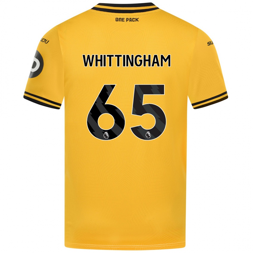 Kinderen Matthew Whittingham #65 Geel Thuisshirt Thuistenue 2024/25 T-Shirt