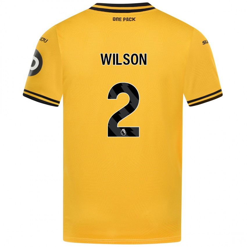 Kinderen Ellie Wilson #2 Geel Thuisshirt Thuistenue 2024/25 T-Shirt