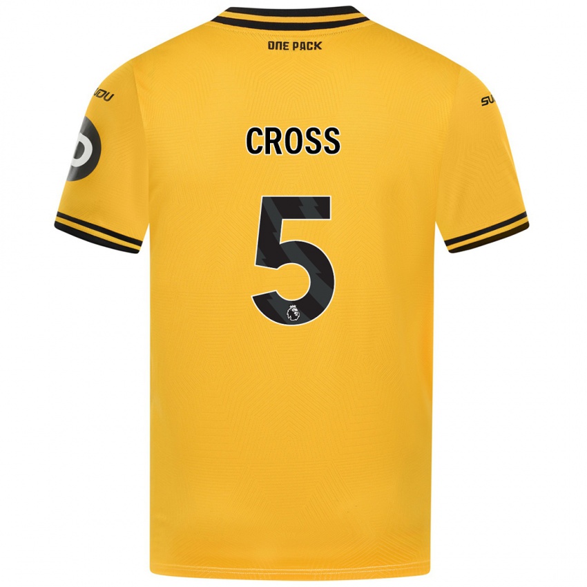 Kinderen Emma Cross #5 Geel Thuisshirt Thuistenue 2024/25 T-Shirt