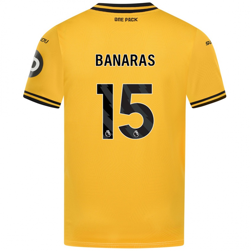 Kinderen Layla Banaras #15 Geel Thuisshirt Thuistenue 2024/25 T-Shirt