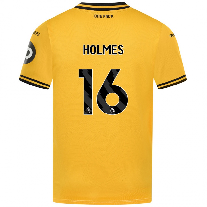 Kinderen Summer Holmes #16 Geel Thuisshirt Thuistenue 2024/25 T-Shirt