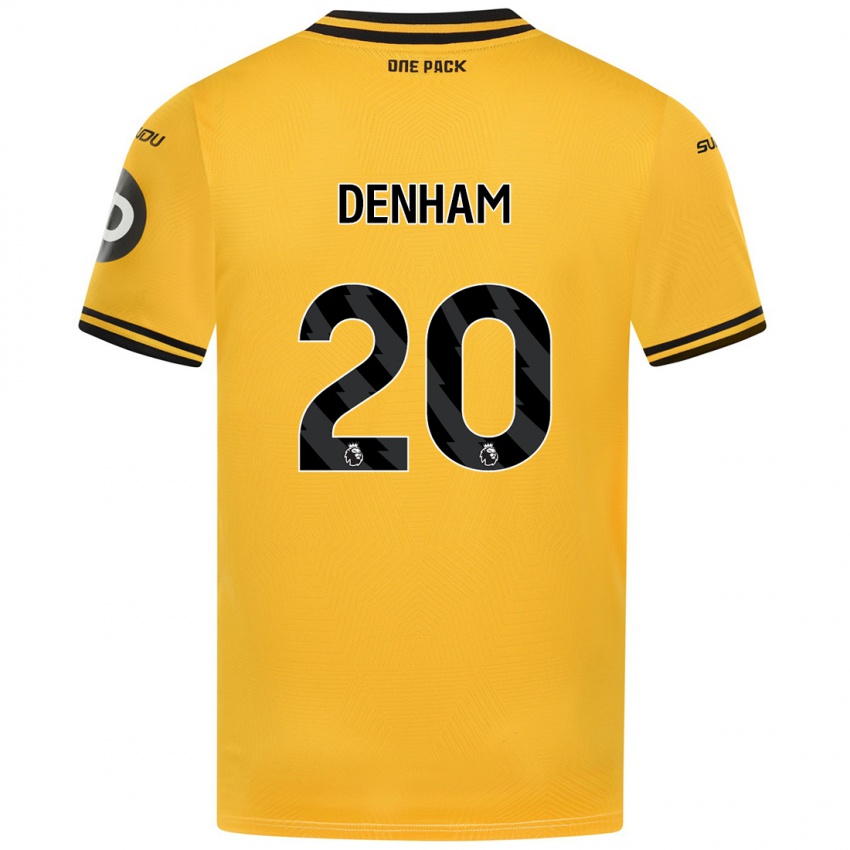 Kinderen Ania Denham #20 Geel Thuisshirt Thuistenue 2024/25 T-Shirt