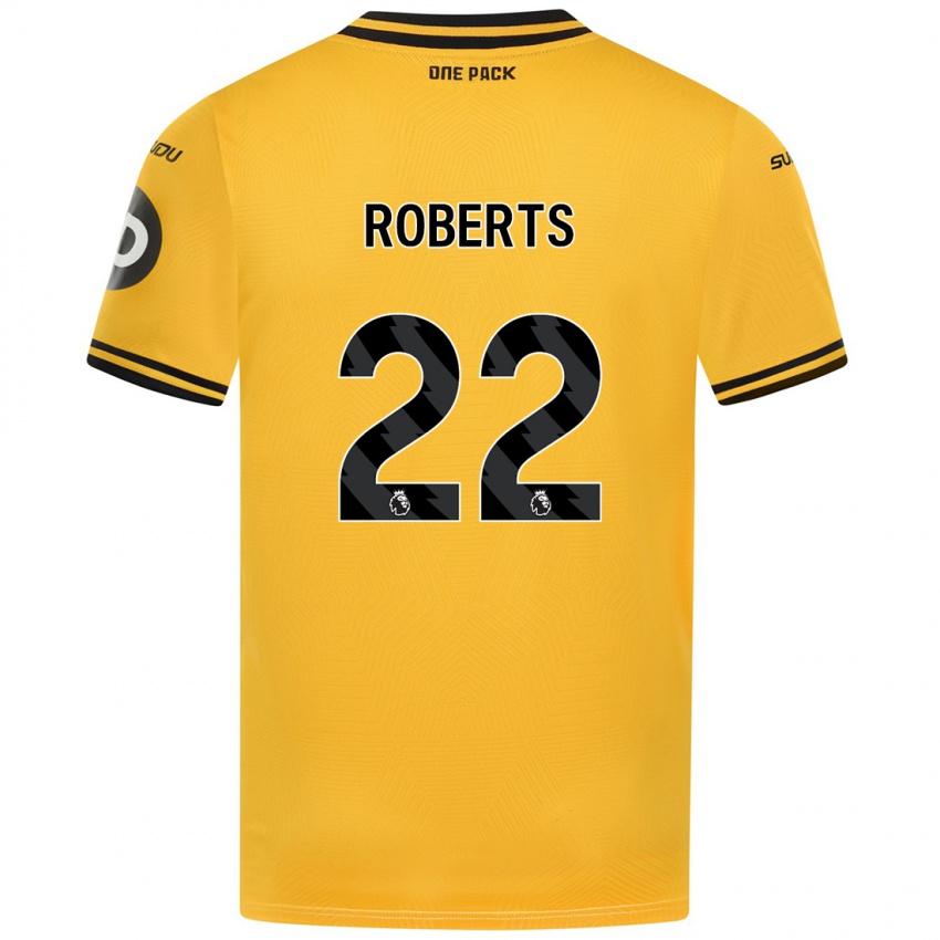 Kinderen Beth Roberts #22 Geel Thuisshirt Thuistenue 2024/25 T-Shirt