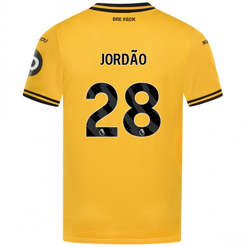 Kinderen Bruno Jordao #28 Geel Thuisshirt Thuistenue 2024/25 T-Shirt