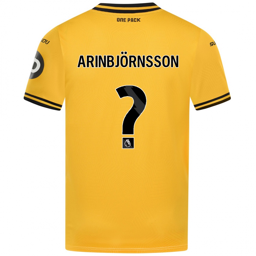 Kinderen Pálmi Rafn Arinbjörnsson #0 Geel Thuisshirt Thuistenue 2024/25 T-Shirt