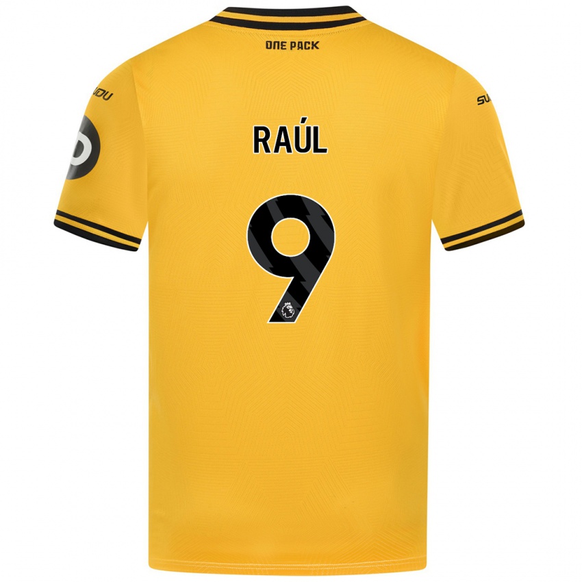 Kinderen Raul Jimenez #9 Geel Thuisshirt Thuistenue 2024/25 T-Shirt