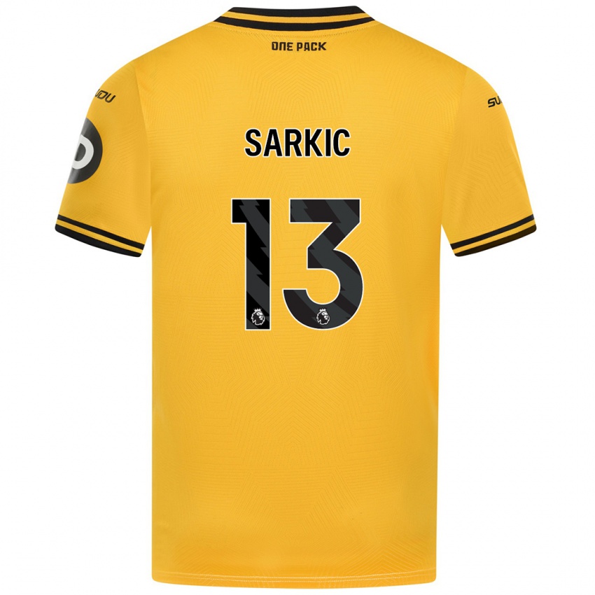 Kinderen Matija Sarkic #13 Geel Thuisshirt Thuistenue 2024/25 T-Shirt