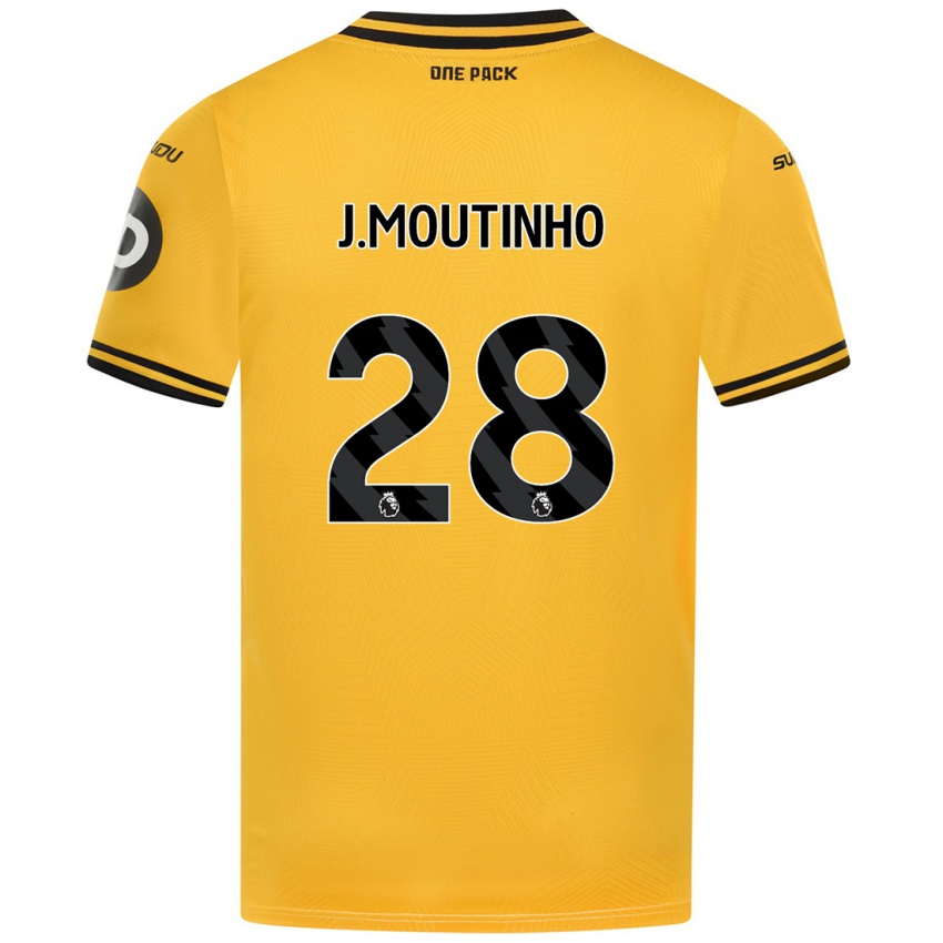 Kinderen Joao Moutinho #28 Geel Thuisshirt Thuistenue 2024/25 T-Shirt