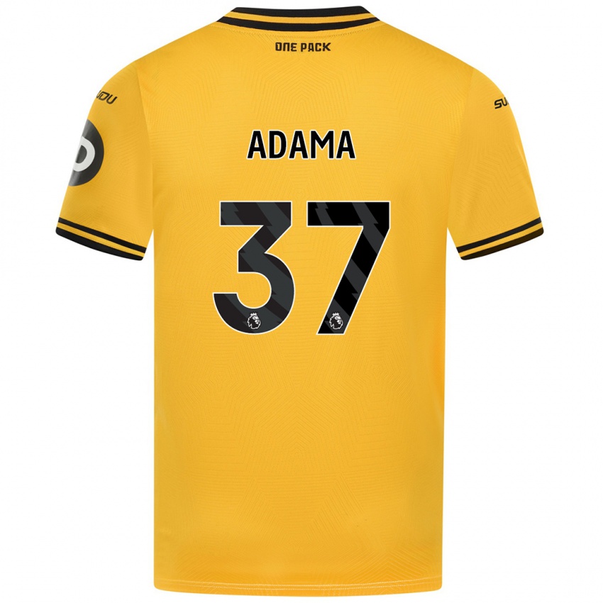 Kinderen Adama Traore #37 Geel Thuisshirt Thuistenue 2024/25 T-Shirt