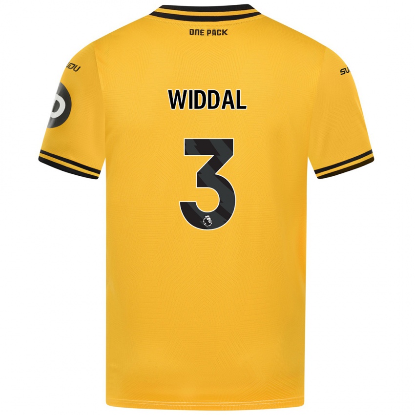 Kinderen Natalie Widdal #3 Geel Thuisshirt Thuistenue 2024/25 T-Shirt