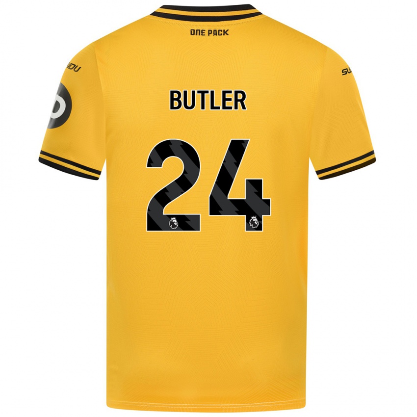 Kinderen Elli Butler #24 Geel Thuisshirt Thuistenue 2024/25 T-Shirt