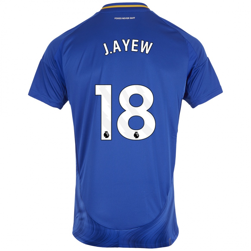 Kinderen Ayew #18 Blauw Wit Thuisshirt Thuistenue 2024/25 T-Shirt