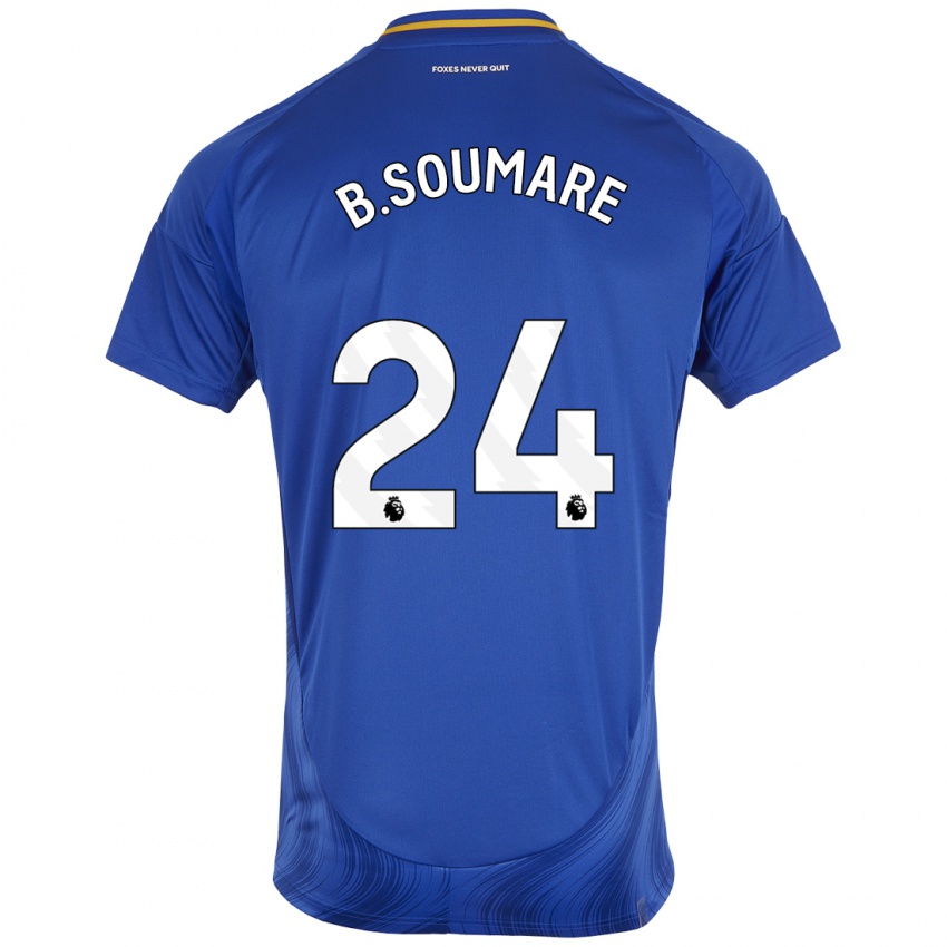 Kinderen Boubakary Soumaré #24 Blauw Wit Thuisshirt Thuistenue 2024/25 T-Shirt