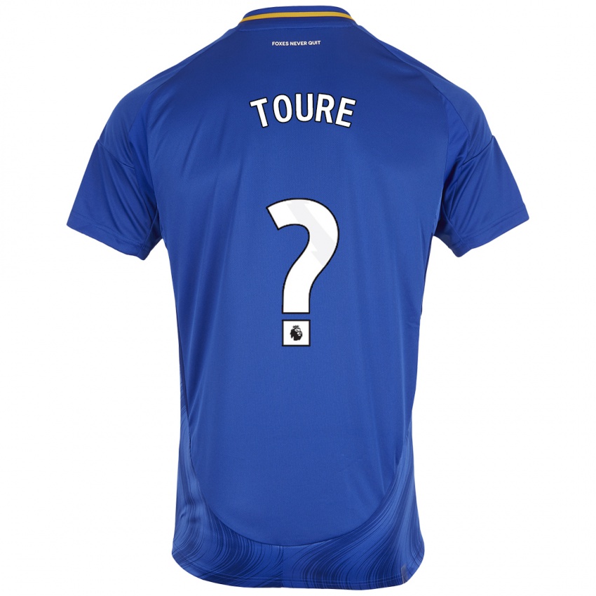 Kinderen Yassine Toure #0 Blauw Wit Thuisshirt Thuistenue 2024/25 T-Shirt