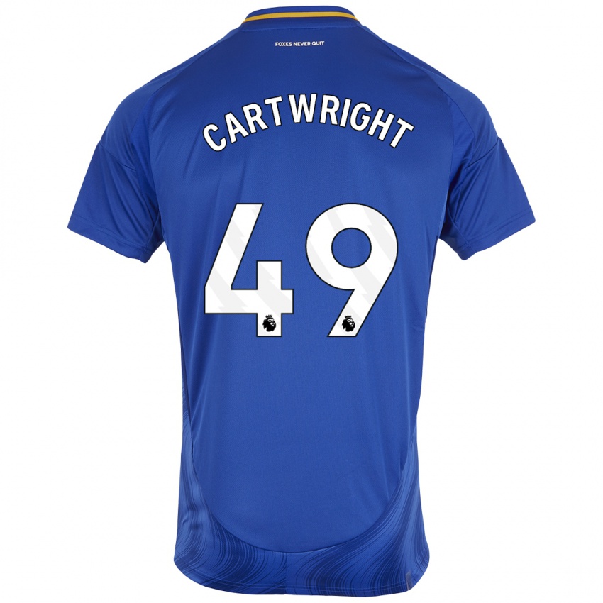 Kinderen Henry Cartwright #49 Blauw Wit Thuisshirt Thuistenue 2024/25 T-Shirt