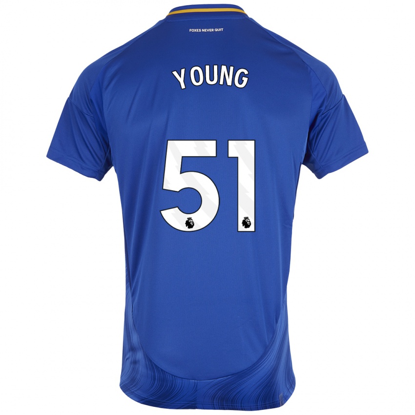 Kinderen Brad Young #51 Blauw Wit Thuisshirt Thuistenue 2024/25 T-Shirt