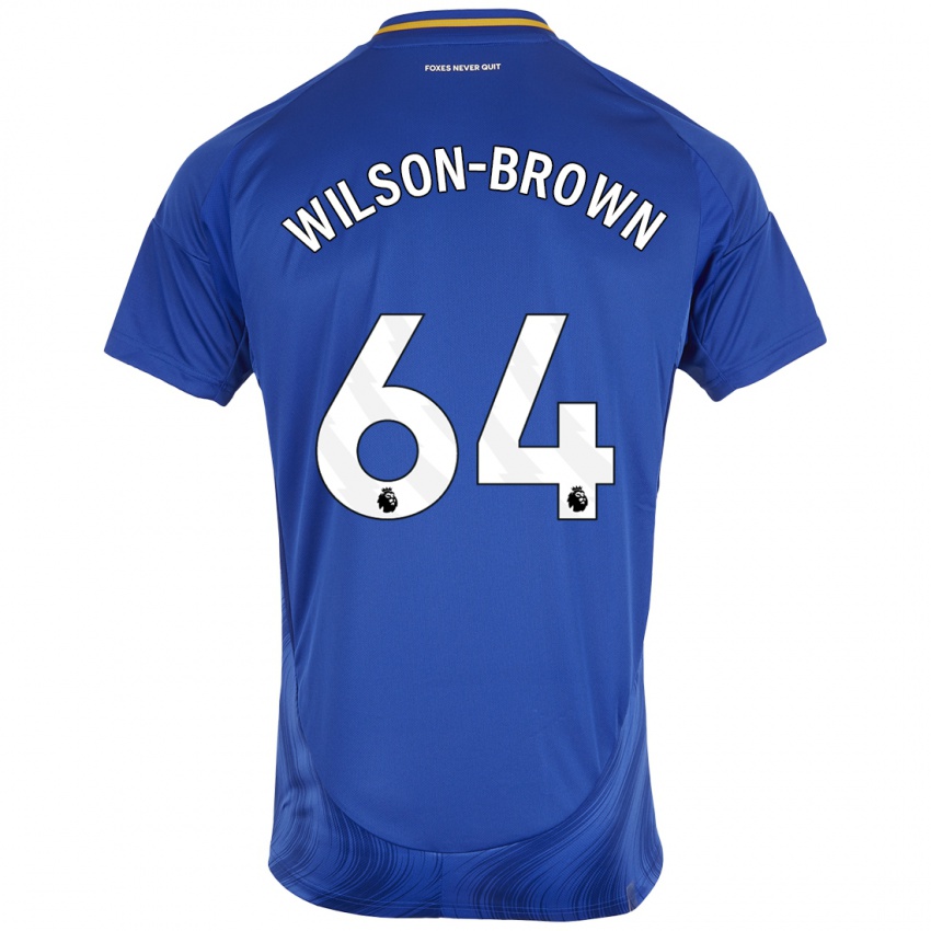 Kinderen Thomas Wilson-Brown #64 Blauw Wit Thuisshirt Thuistenue 2024/25 T-Shirt