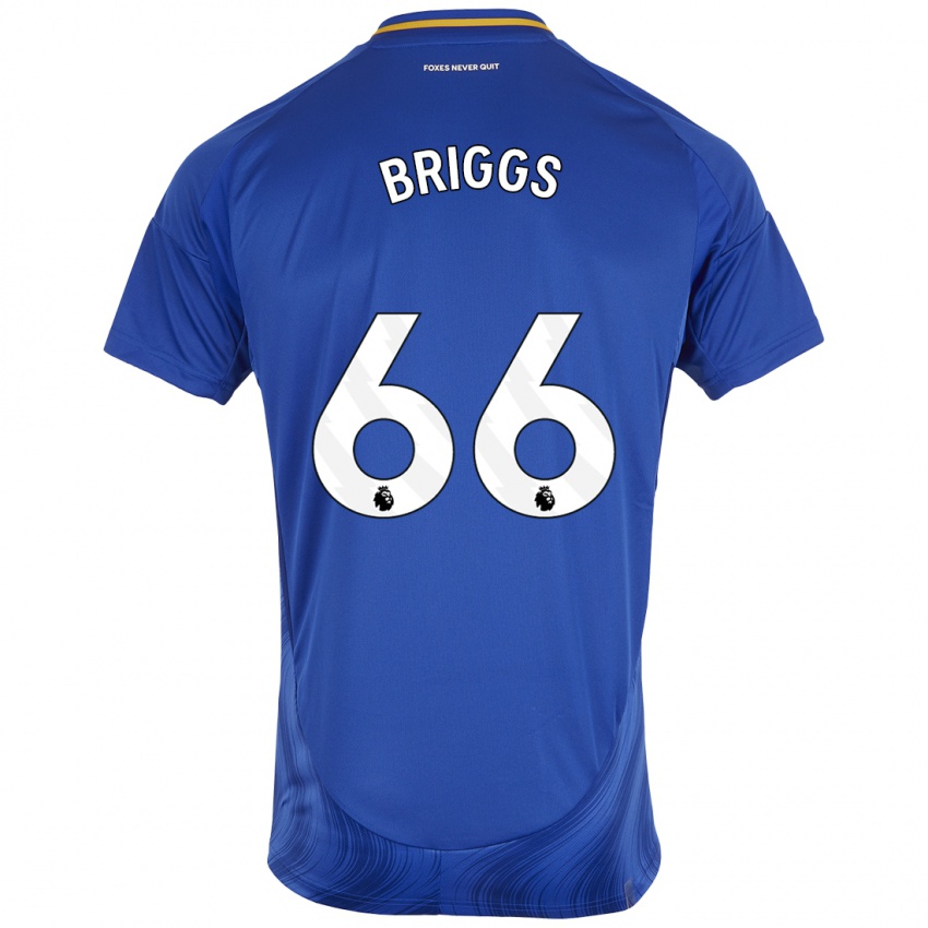 Kinderen Logan Briggs #66 Blauw Wit Thuisshirt Thuistenue 2024/25 T-Shirt