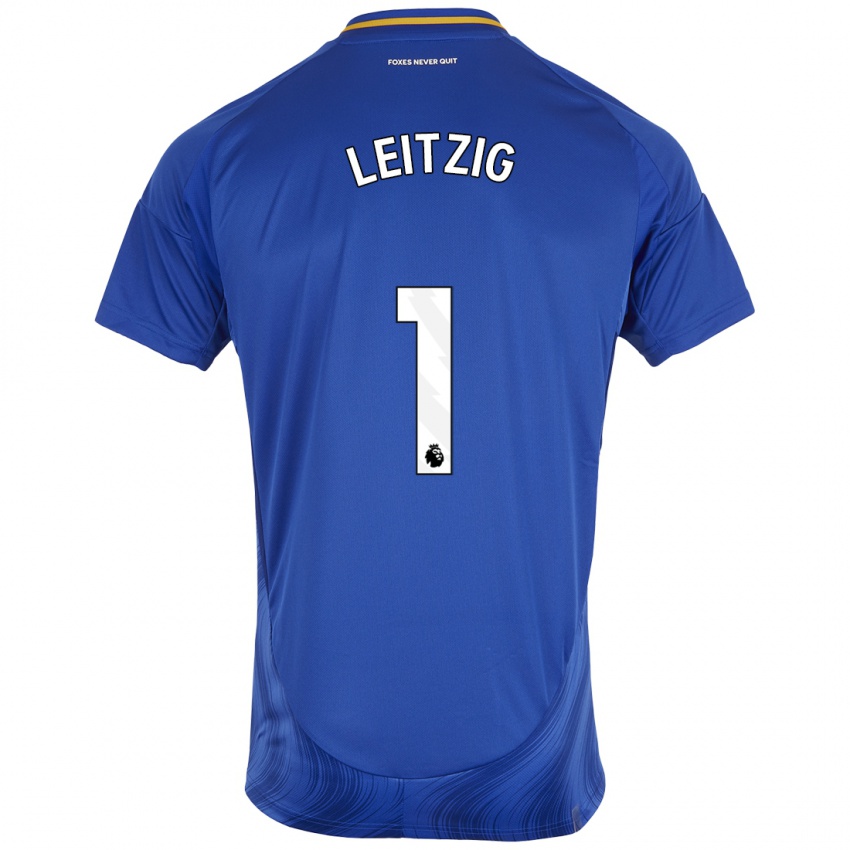 Kinderen Janina Leitzig #1 Blauw Wit Thuisshirt Thuistenue 2024/25 T-Shirt