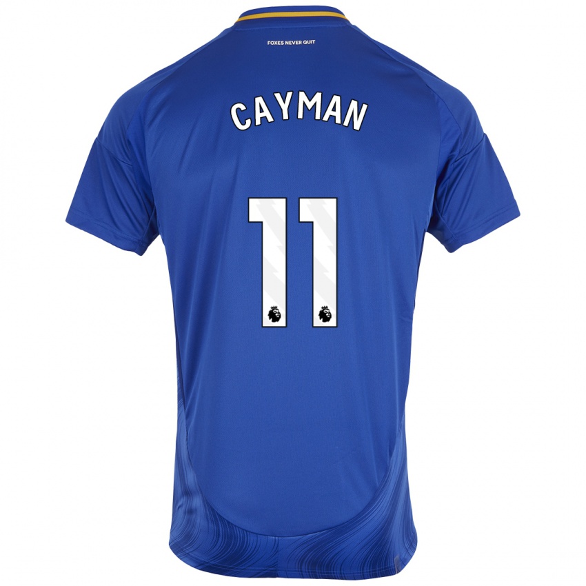 Kinderen Janice Cayman #11 Blauw Wit Thuisshirt Thuistenue 2024/25 T-Shirt