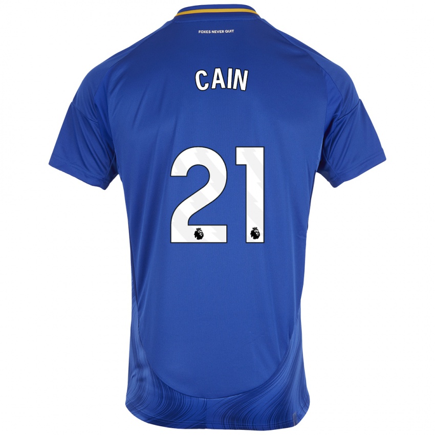 Kinderen Hannah Cain #21 Blauw Wit Thuisshirt Thuistenue 2024/25 T-Shirt