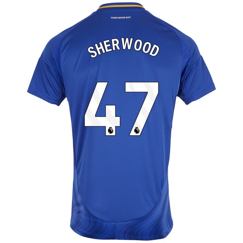 Kinderen Simone Sherwood #47 Blauw Wit Thuisshirt Thuistenue 2024/25 T-Shirt