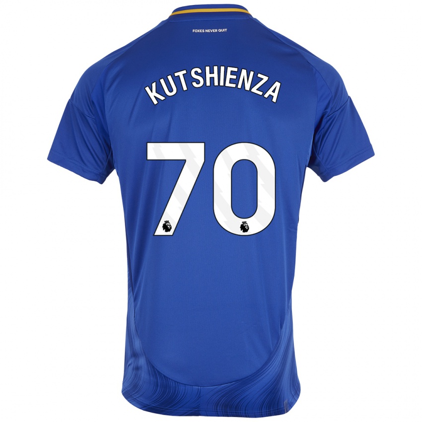 Kinderen Jesper Kutshienza #70 Blauw Wit Thuisshirt Thuistenue 2024/25 T-Shirt