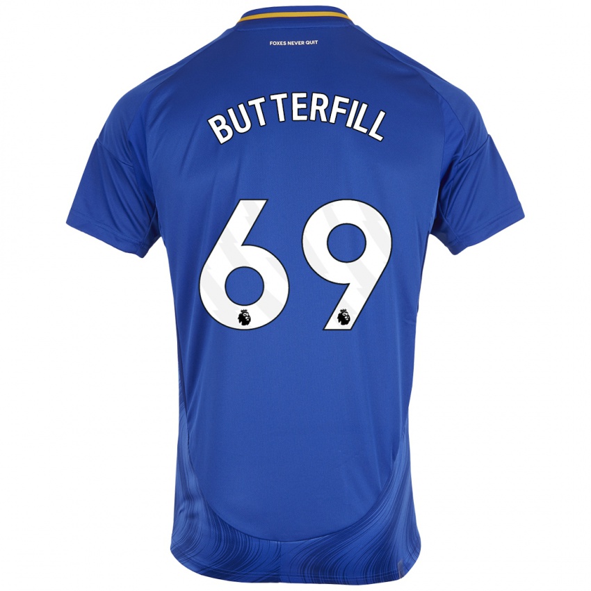 Kinderen Jack Butterfill #69 Blauw Wit Thuisshirt Thuistenue 2024/25 T-Shirt