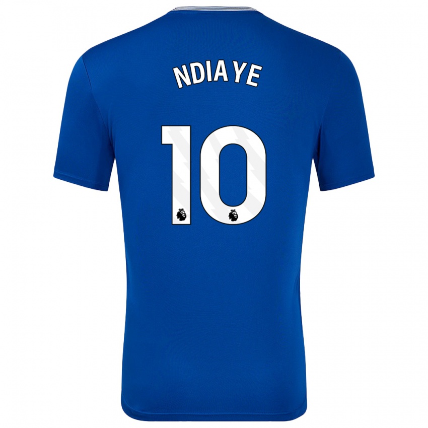 Kinderen Iliman Ndiaye #10 Blauw Met Thuisshirt Thuistenue 2024/25 T-Shirt