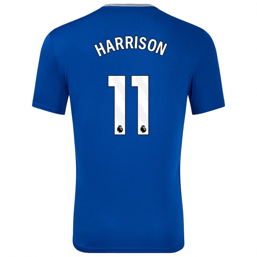 Kinderen Jack Harrison #11 Blauw Met Thuisshirt Thuistenue 2024/25 T-Shirt