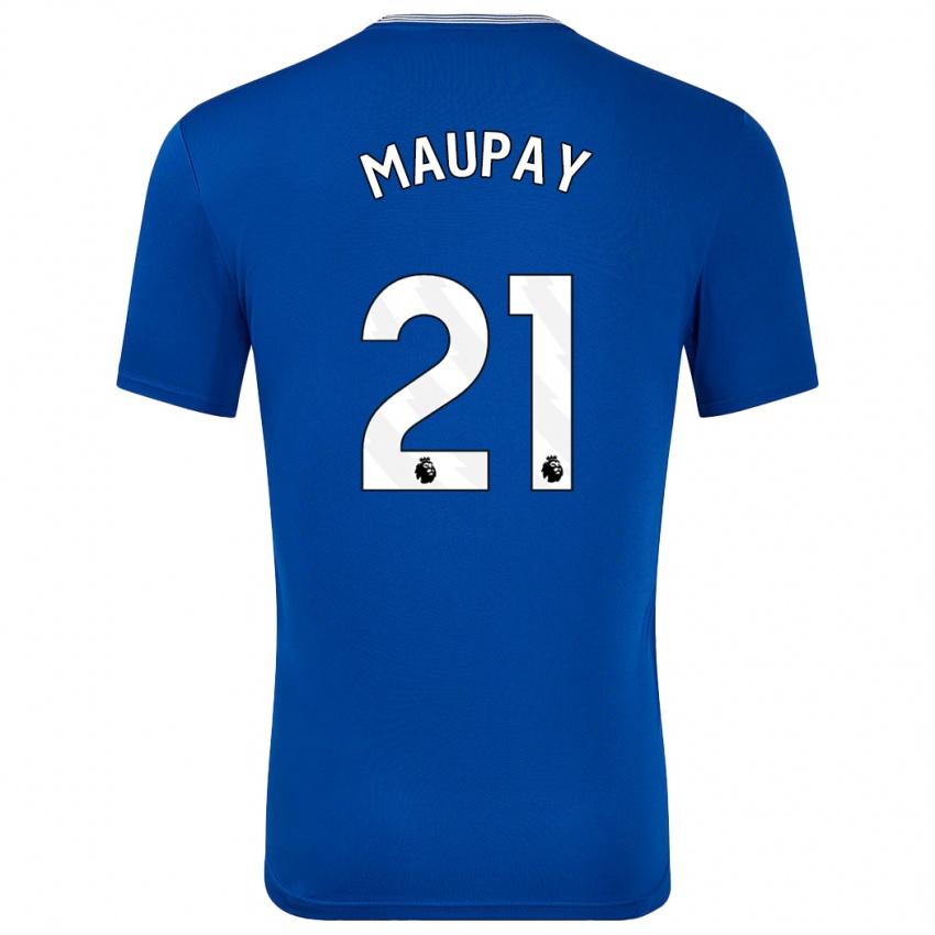 Kinderen Neal Maupay #21 Blauw Met Thuisshirt Thuistenue 2024/25 T-Shirt