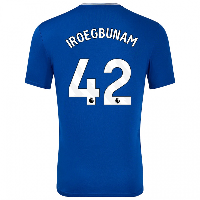 Kinderen Tim Iroegbunam #42 Blauw Met Thuisshirt Thuistenue 2024/25 T-Shirt