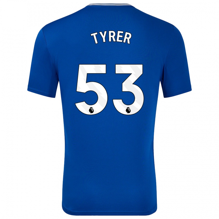 Kinderen Harry Tyrer #53 Blauw Met Thuisshirt Thuistenue 2024/25 T-Shirt