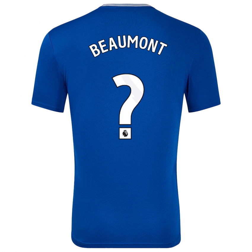 Kinderen Jacob Beaumont-Clark #0 Blauw Met Thuisshirt Thuistenue 2024/25 T-Shirt