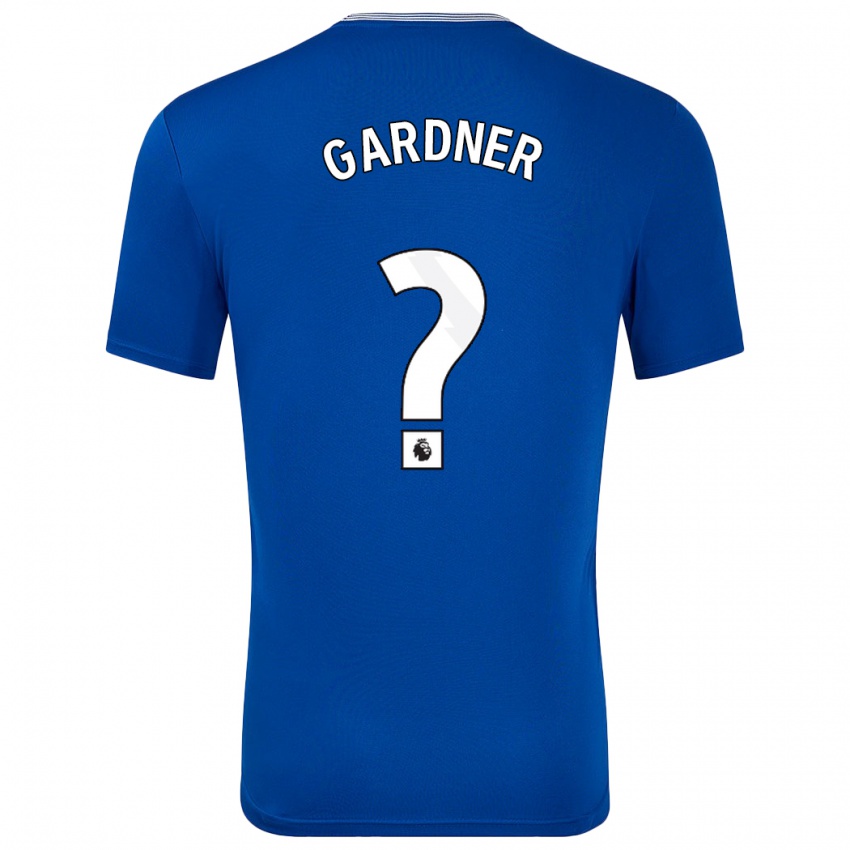 Kinderen Luis Gardner #0 Blauw Met Thuisshirt Thuistenue 2024/25 T-Shirt