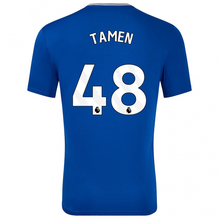 Kinderen William Tamen #48 Blauw Met Thuisshirt Thuistenue 2024/25 T-Shirt