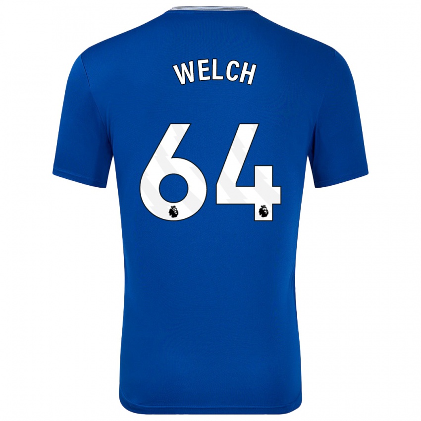 Kinderen Reece Welch #64 Blauw Met Thuisshirt Thuistenue 2024/25 T-Shirt