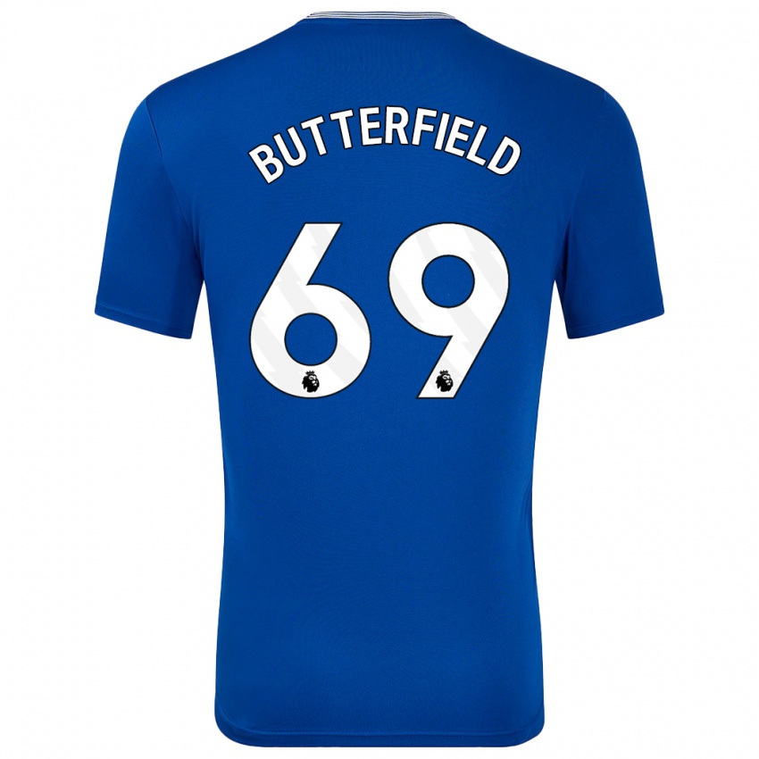 Kinderen Luke Butterfield #69 Blauw Met Thuisshirt Thuistenue 2024/25 T-Shirt