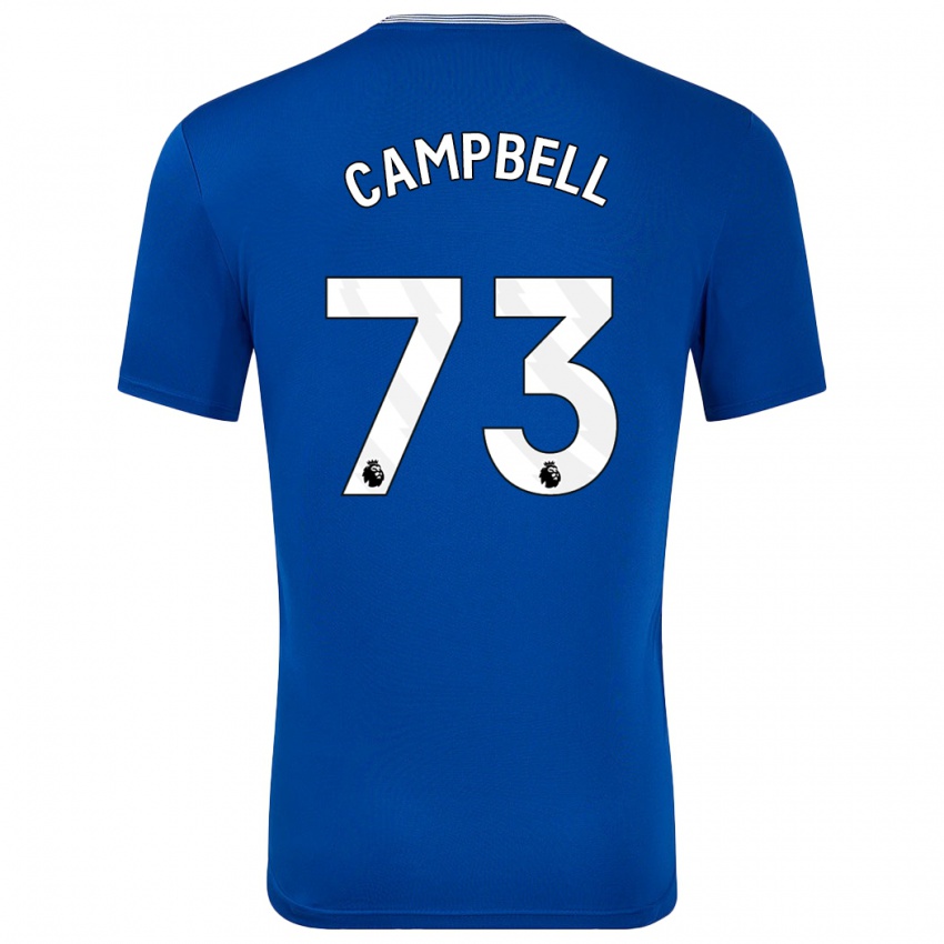 Kinderen Elijah Campbell #73 Blauw Met Thuisshirt Thuistenue 2024/25 T-Shirt