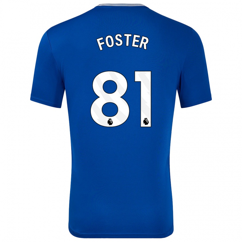 Kinderen Harvey Foster #81 Blauw Met Thuisshirt Thuistenue 2024/25 T-Shirt