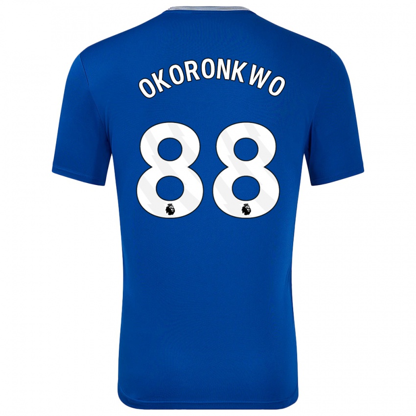 Kinderen Francis Okoronkwo #88 Blauw Met Thuisshirt Thuistenue 2024/25 T-Shirt