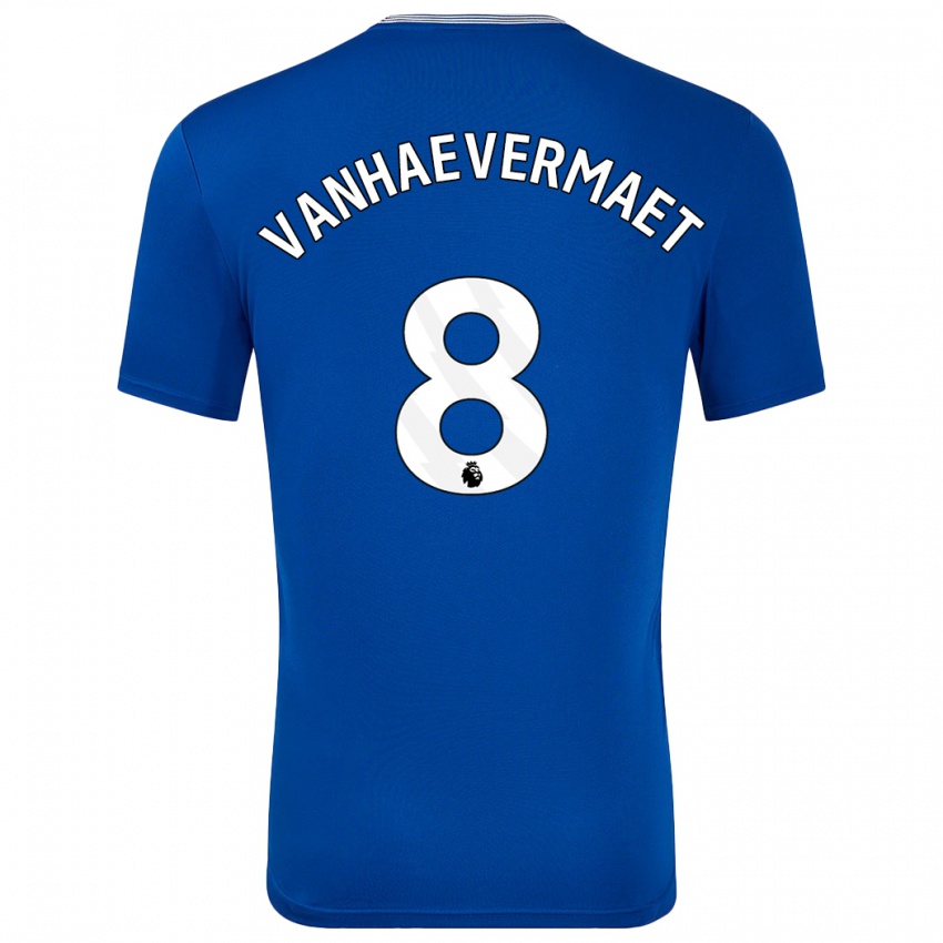 Kinderen Justine Vanhaevermaet #8 Blauw Met Thuisshirt Thuistenue 2024/25 T-Shirt