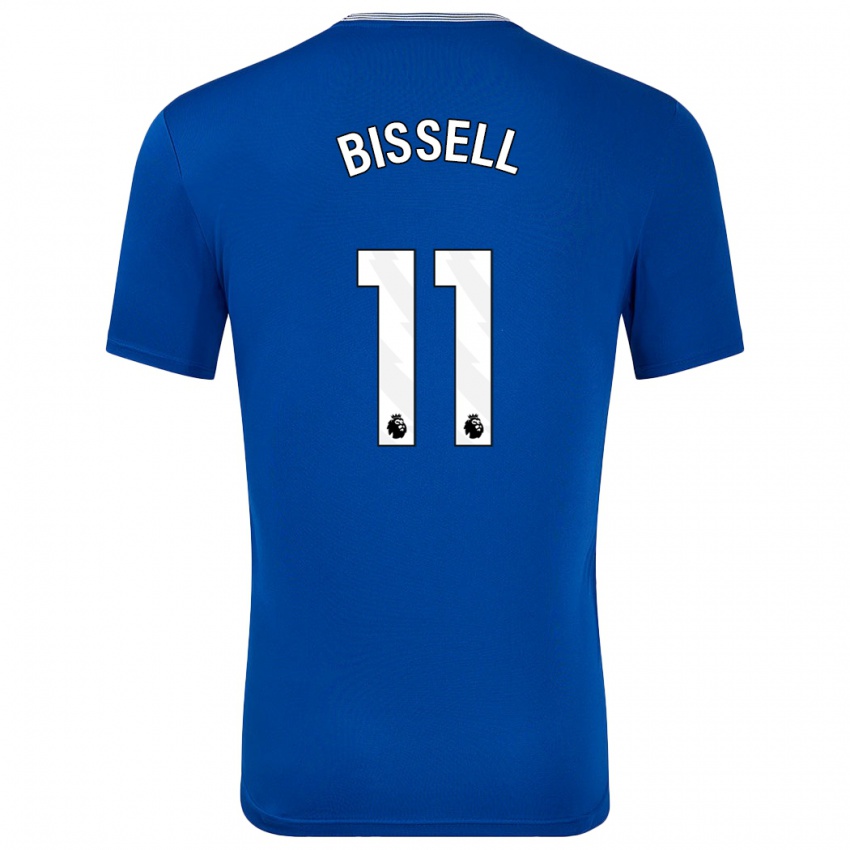 Kinderen Emma Bissell #11 Blauw Met Thuisshirt Thuistenue 2024/25 T-Shirt