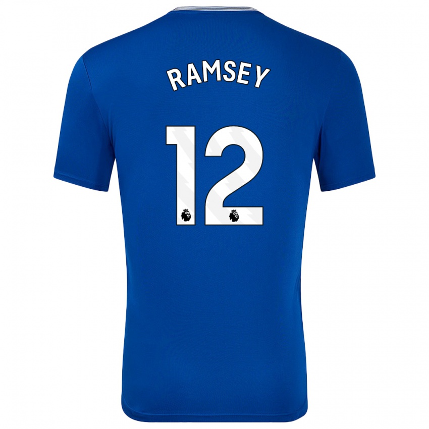 Kinderen Emily Ramsey #12 Blauw Met Thuisshirt Thuistenue 2024/25 T-Shirt