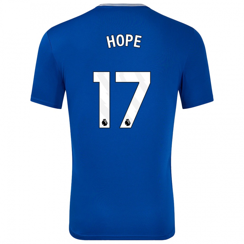 Kinderen Lucy Hope #17 Blauw Met Thuisshirt Thuistenue 2024/25 T-Shirt